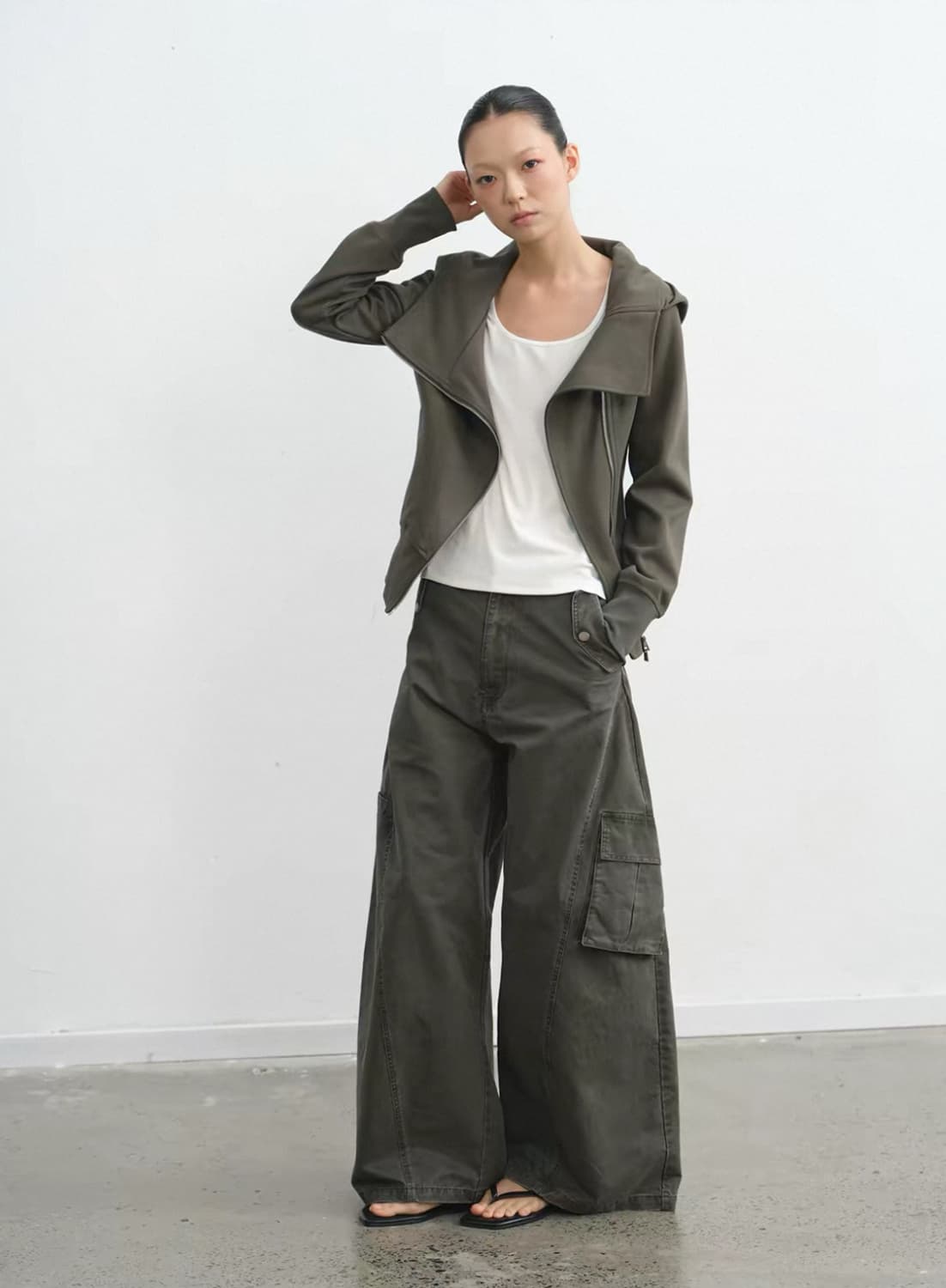 jakana liny liberty 슬림핏 후드집업 상품이미지4