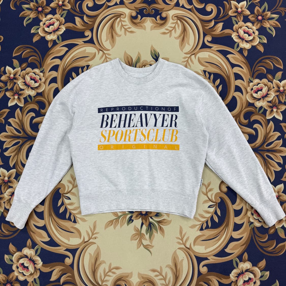 (0)비헤비어 BEHEAVYER 맨투맨 스웻셔츠(그레이) 상품이미지1