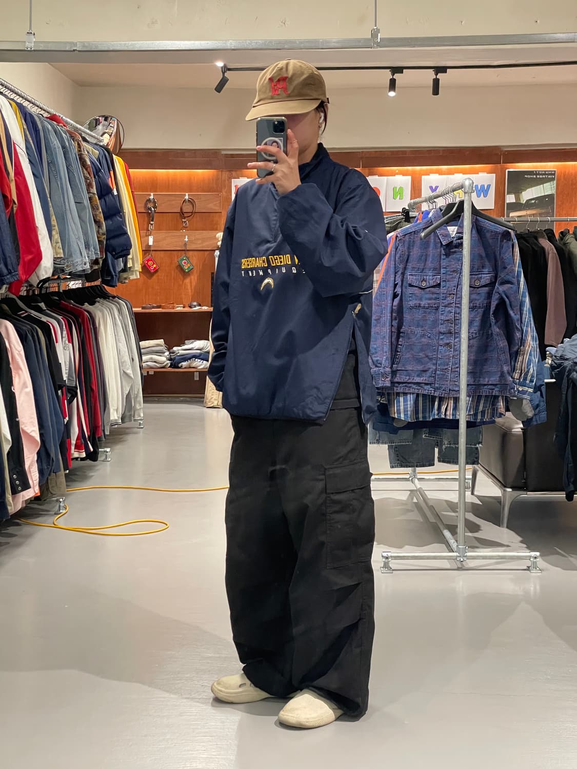 리복xNFL 반집업 바람막이   상품이미지4