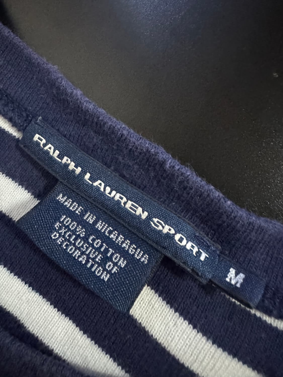 여성 폴로 랄프로렌 스포츠 스트라이프 반팔 티셔츠 Xs 상품이미지3