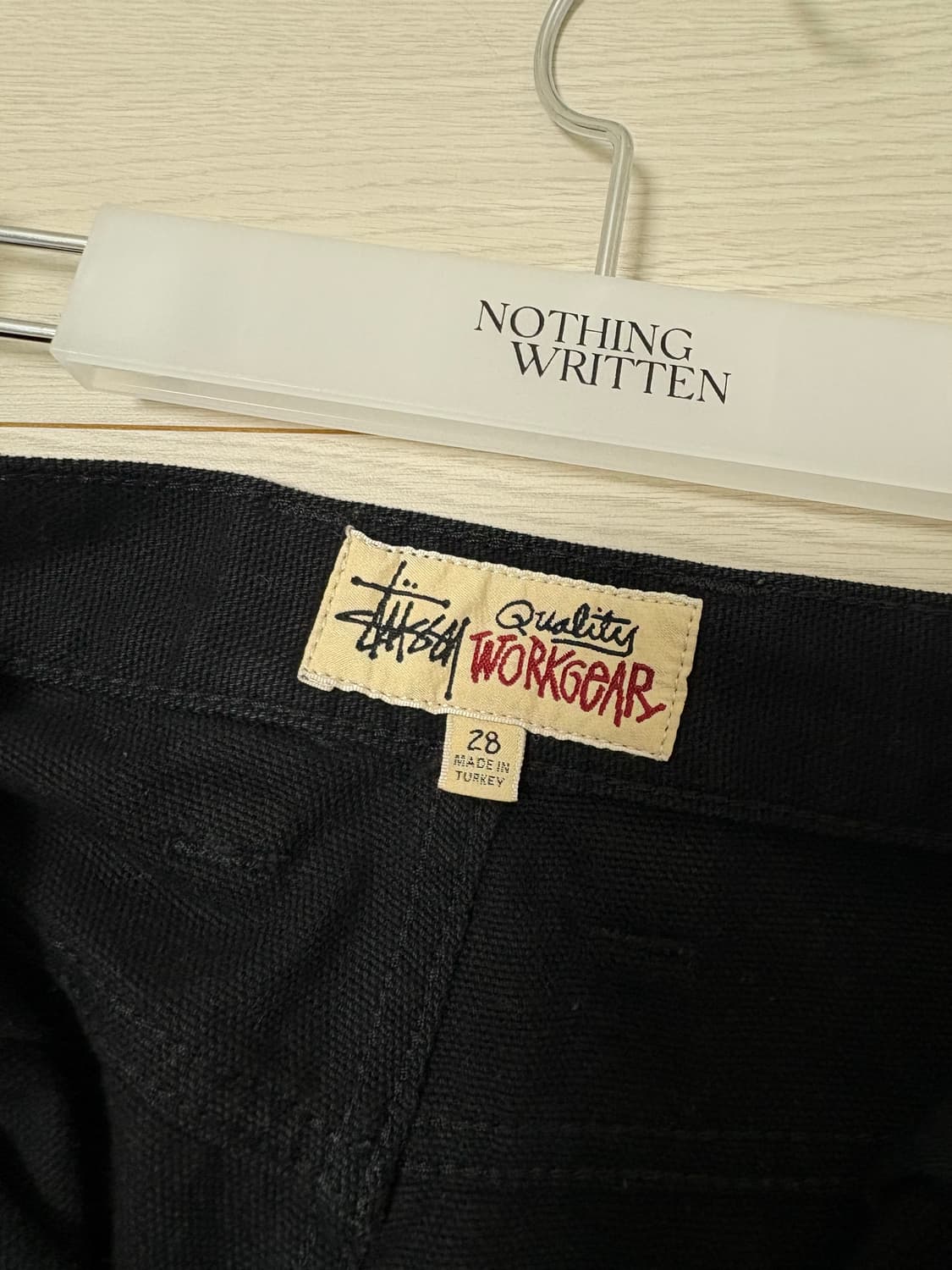 스투시 캔버스 워크팬츠 블랙 28 상품이미지2