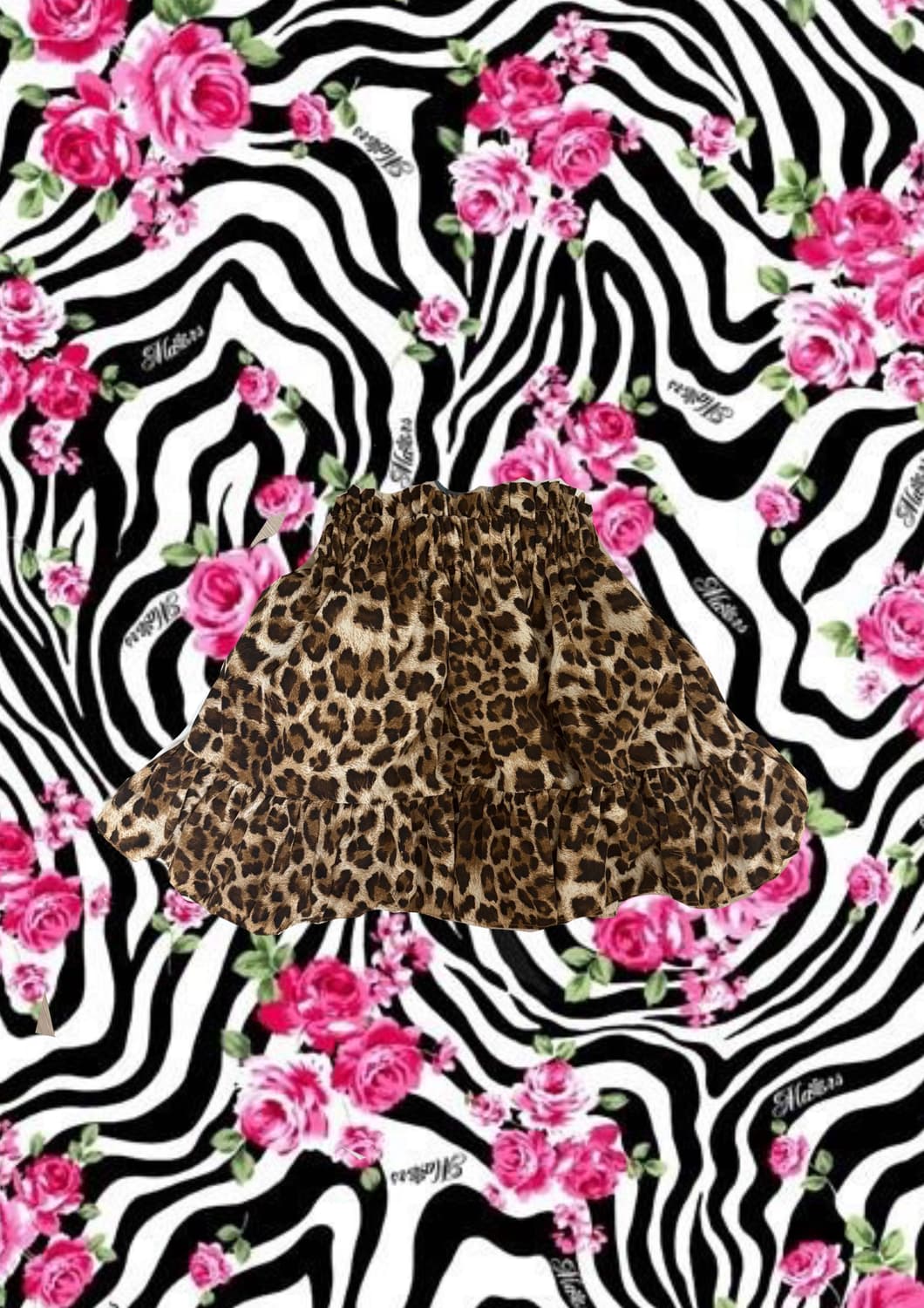 호피 미니스커트 상품이미지1