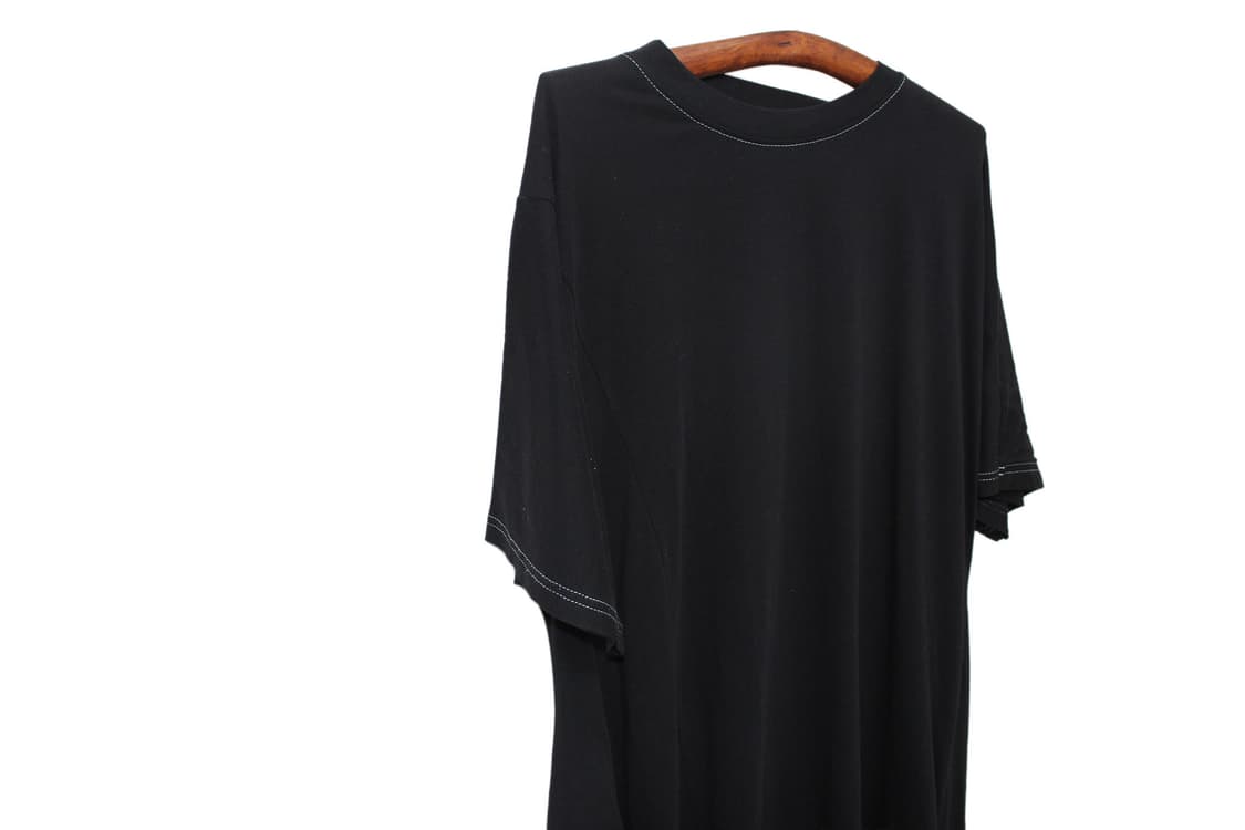 Acne Studios 오버 드레이프 리본 디테일 티셔츠 원피스 상품이미지2