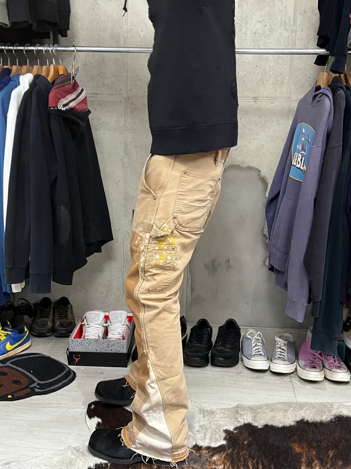 90's USA CARHARTT REMAKE CARPENTER PANTS 상품이미지3