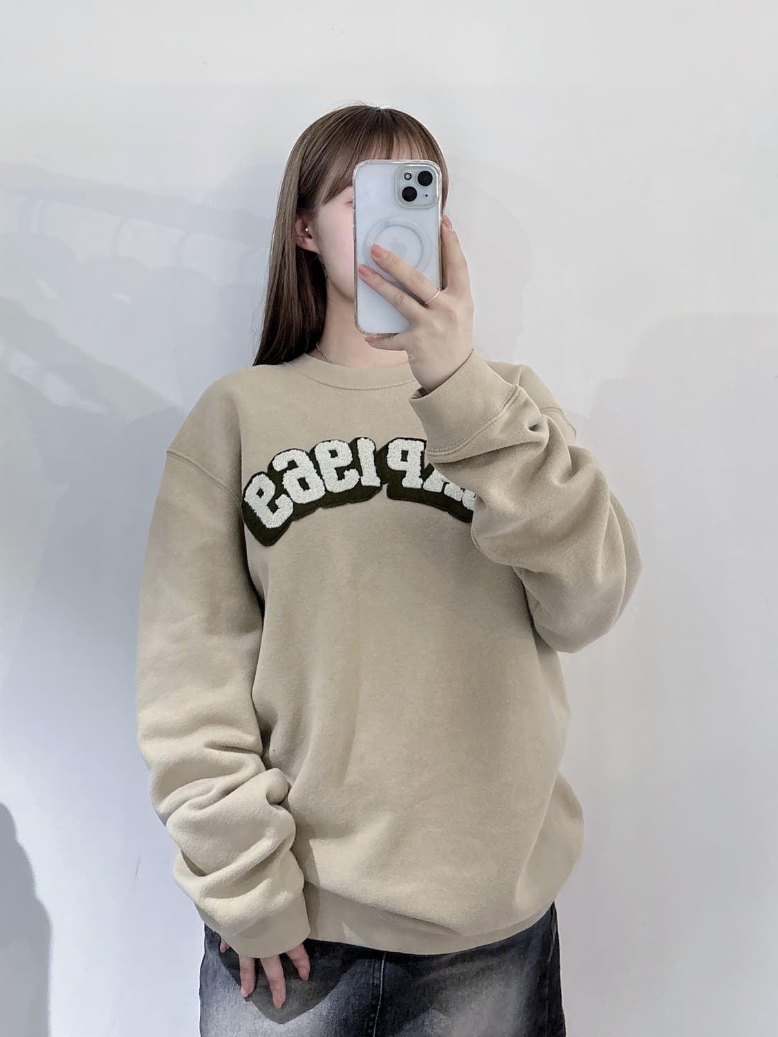 갭 모카 빅로고 맨투맨 상품이미지1