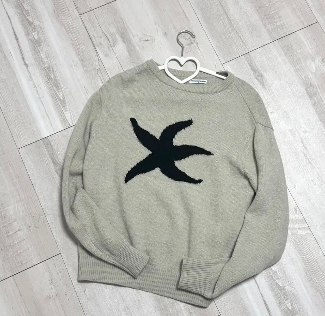 더콜디스트모먼트 TCM starfish knit (beige) 니트 상품이미지2
