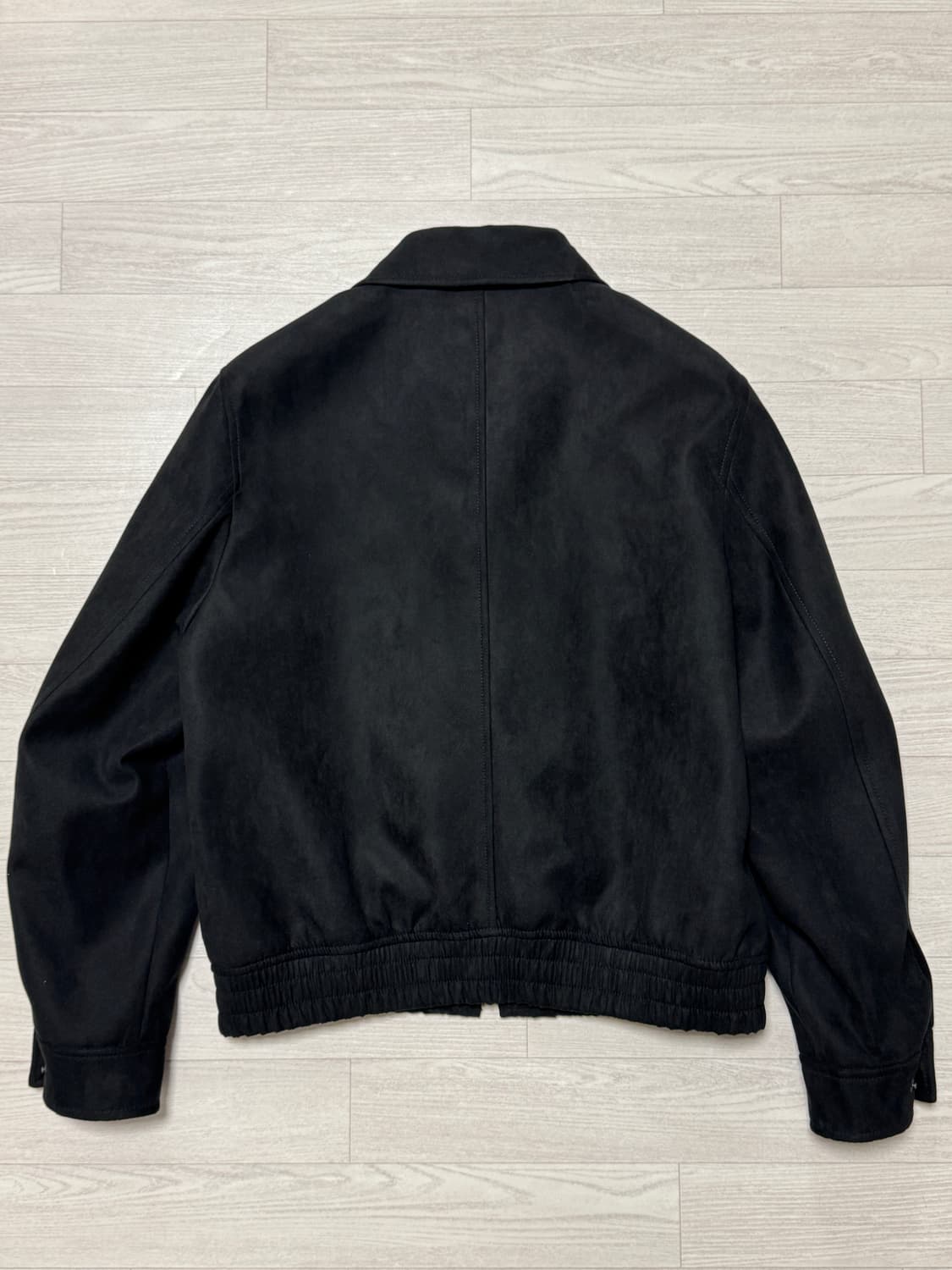 무신사 스탠다드 신세틱 스웨이드 미니멀 블루종 재킷 블랙 M 상품이미지5