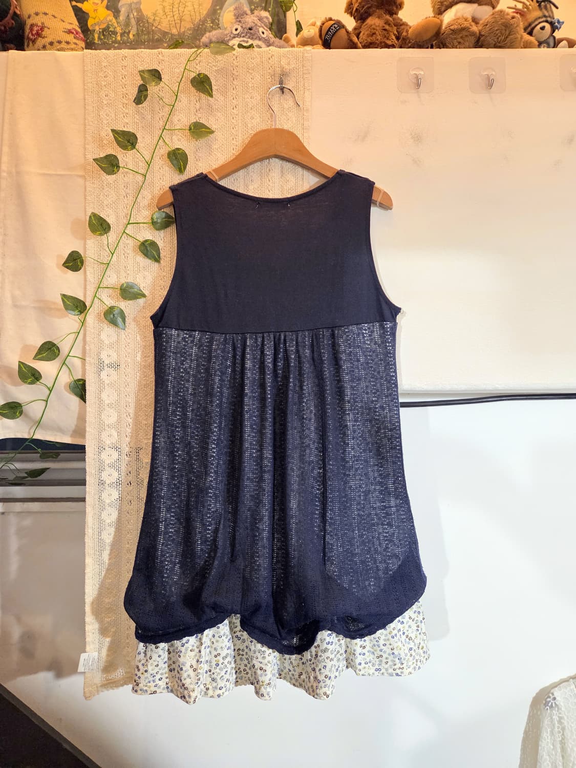 네이비 모리 민소매 원피스 상품이미지4