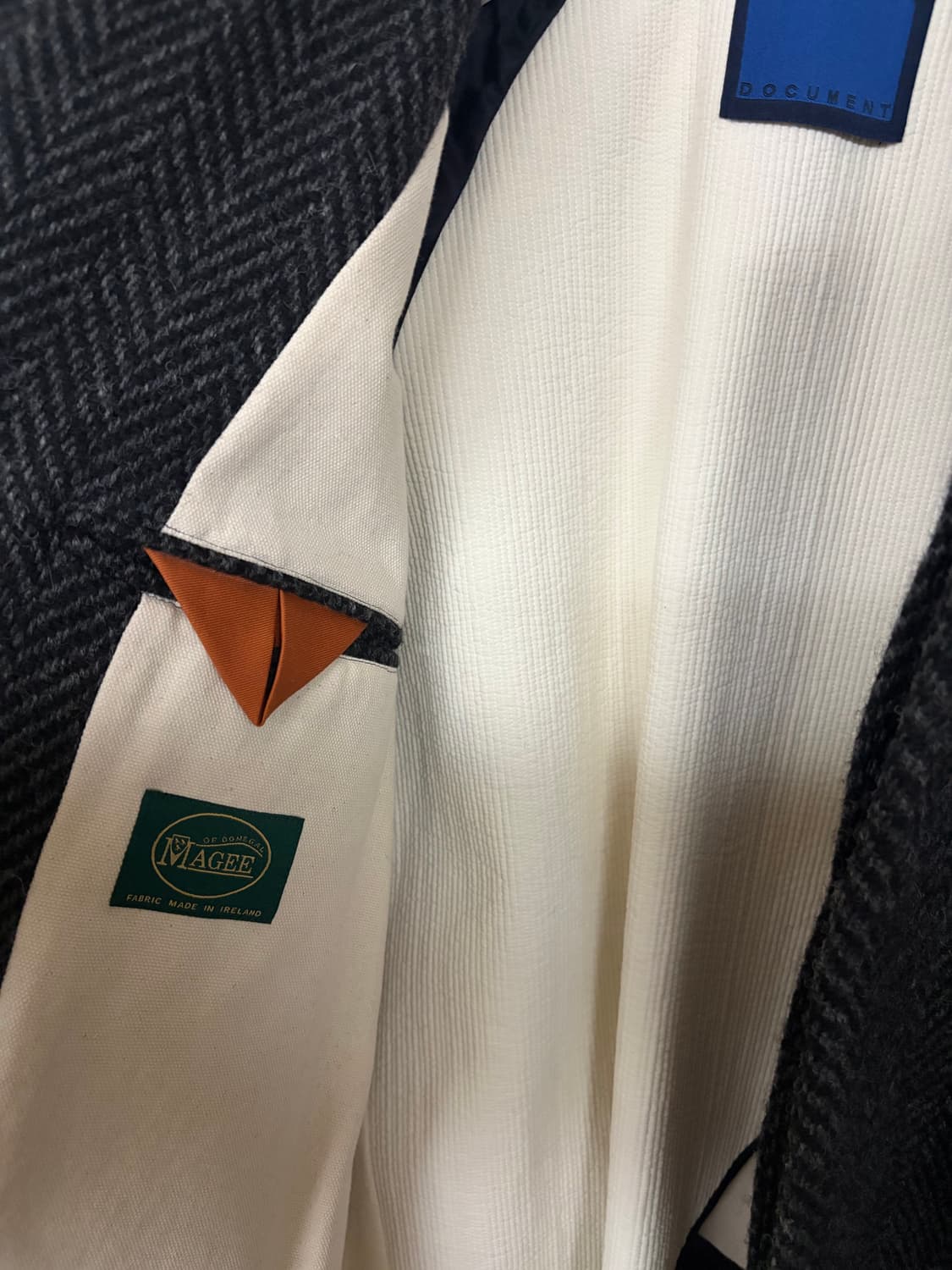 도큐먼트 24fw 도네갈트위드 코트 M 상품이미지4