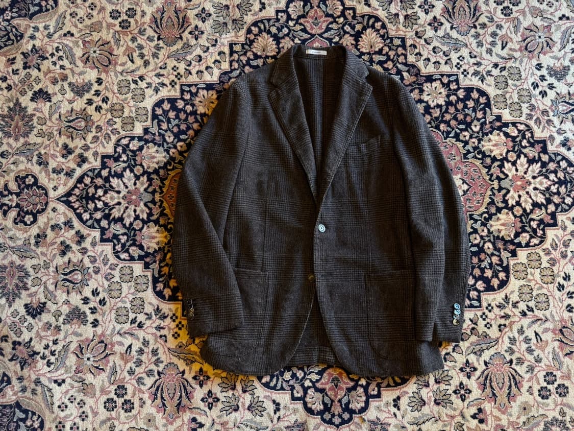 볼리올리 카멜 울 캐시미어 트위드 자켓 100 상품이미지1