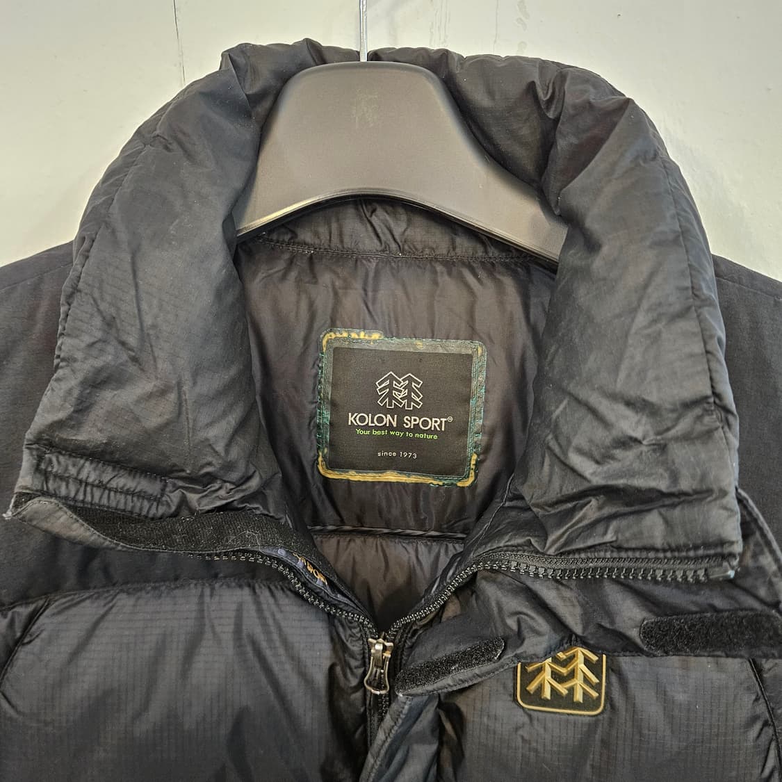 실측100(L) 코오롱 800필 윈드스토퍼 패딩 상품이미지7