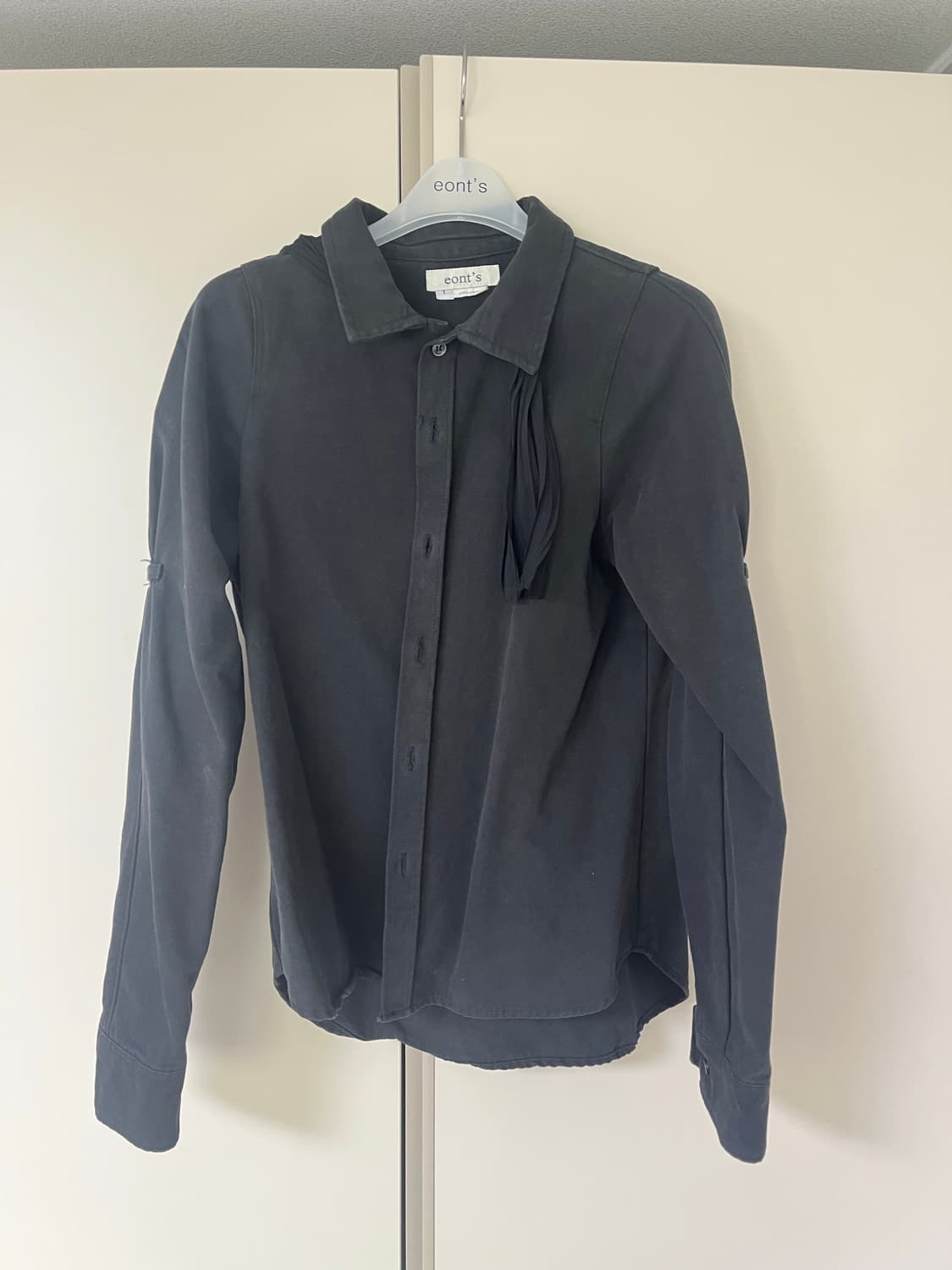 Eonts 가든 테이프 셔츠 블랙 상품이미지2