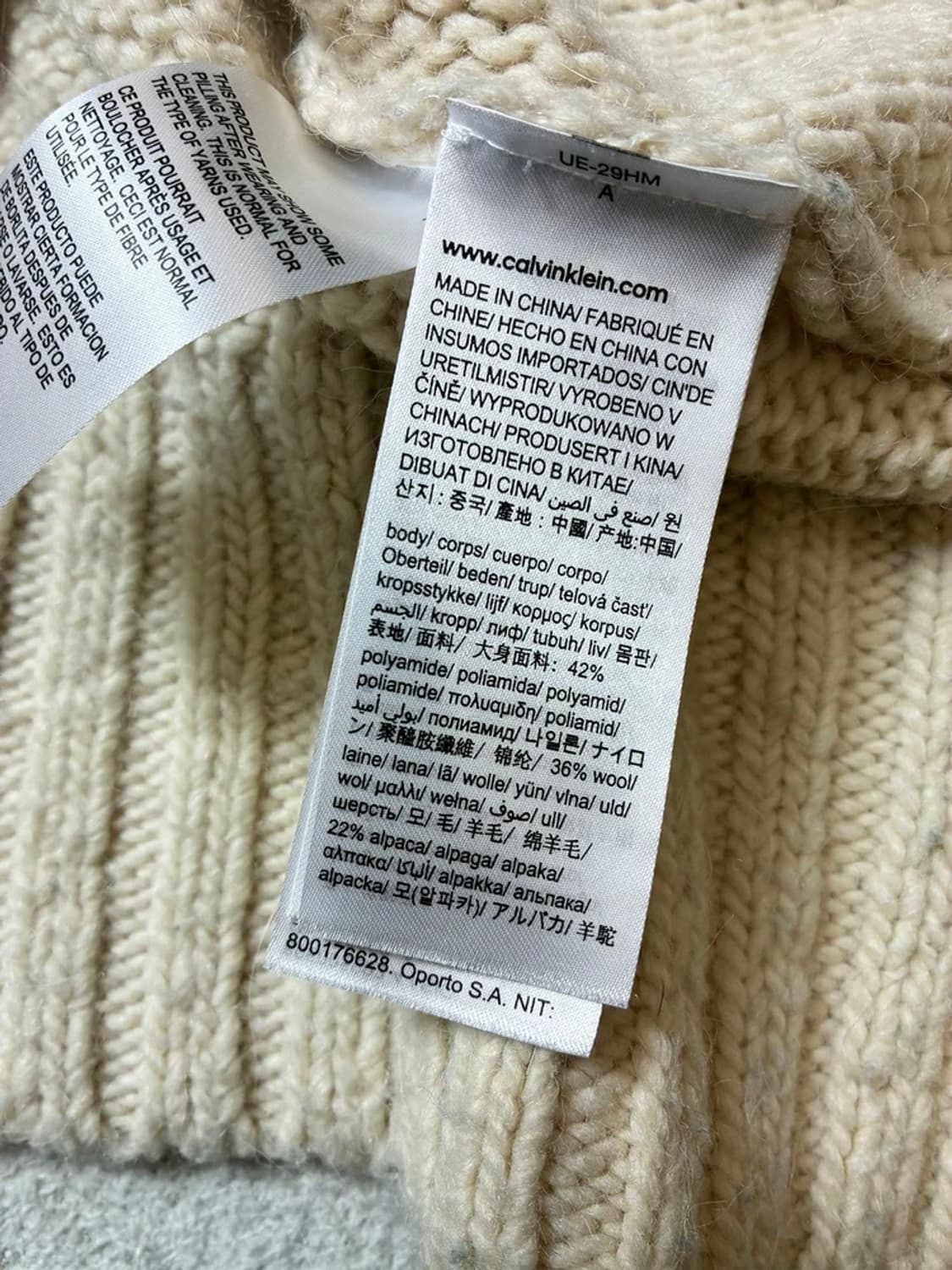 CK 알파카 울 Y2K 폴라 니트 PN7285 상품이미지8