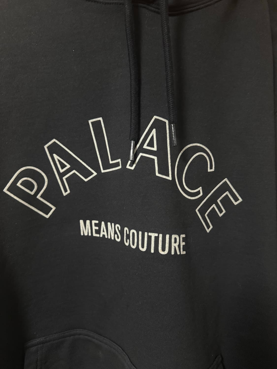 팔라스 블랙 래터링 후드 상품이미지2