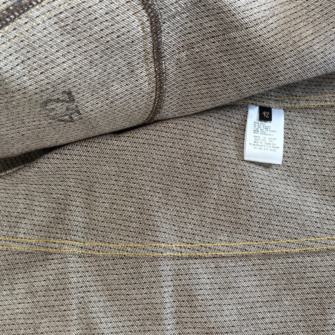 [42] 캐피탈 센츄리 데님 웨스터너 자켓 브라운 상품이미지4