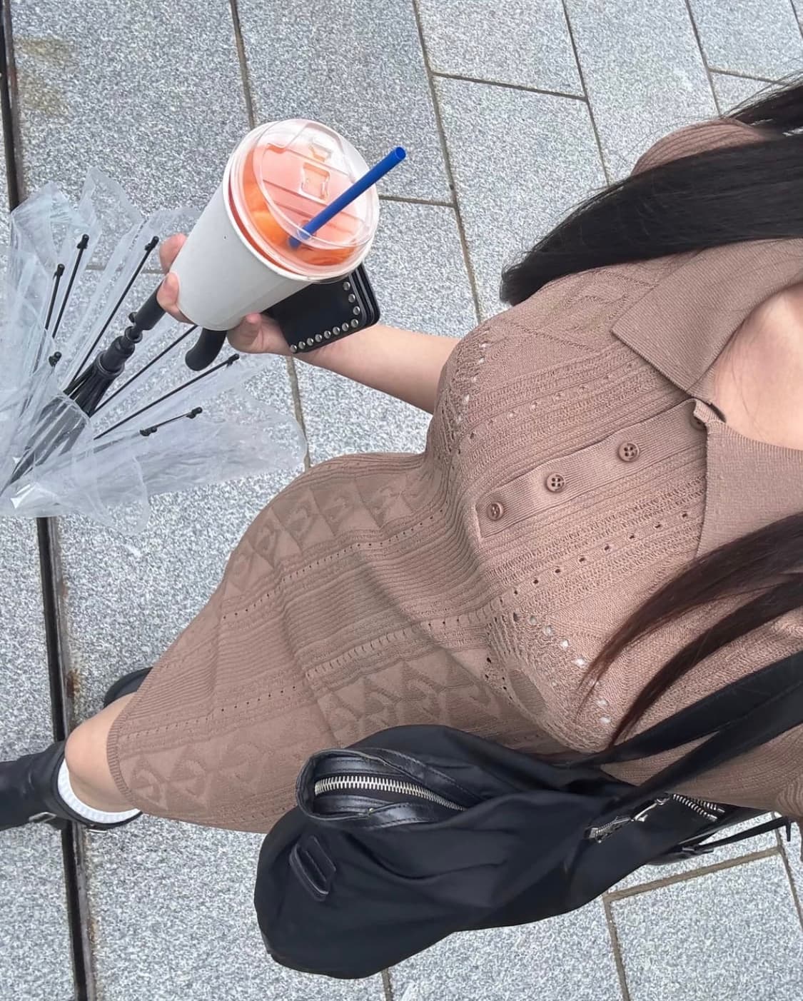 55 55반 텍달린 새상품 정가90만대 마린세르 폴로 니트 원피스 상품이미지2