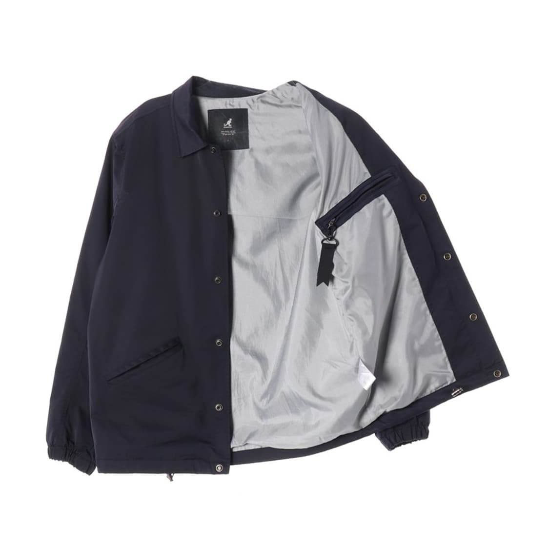 캉골 네이비 패치 로고 코치 자켓 L 상품이미지2