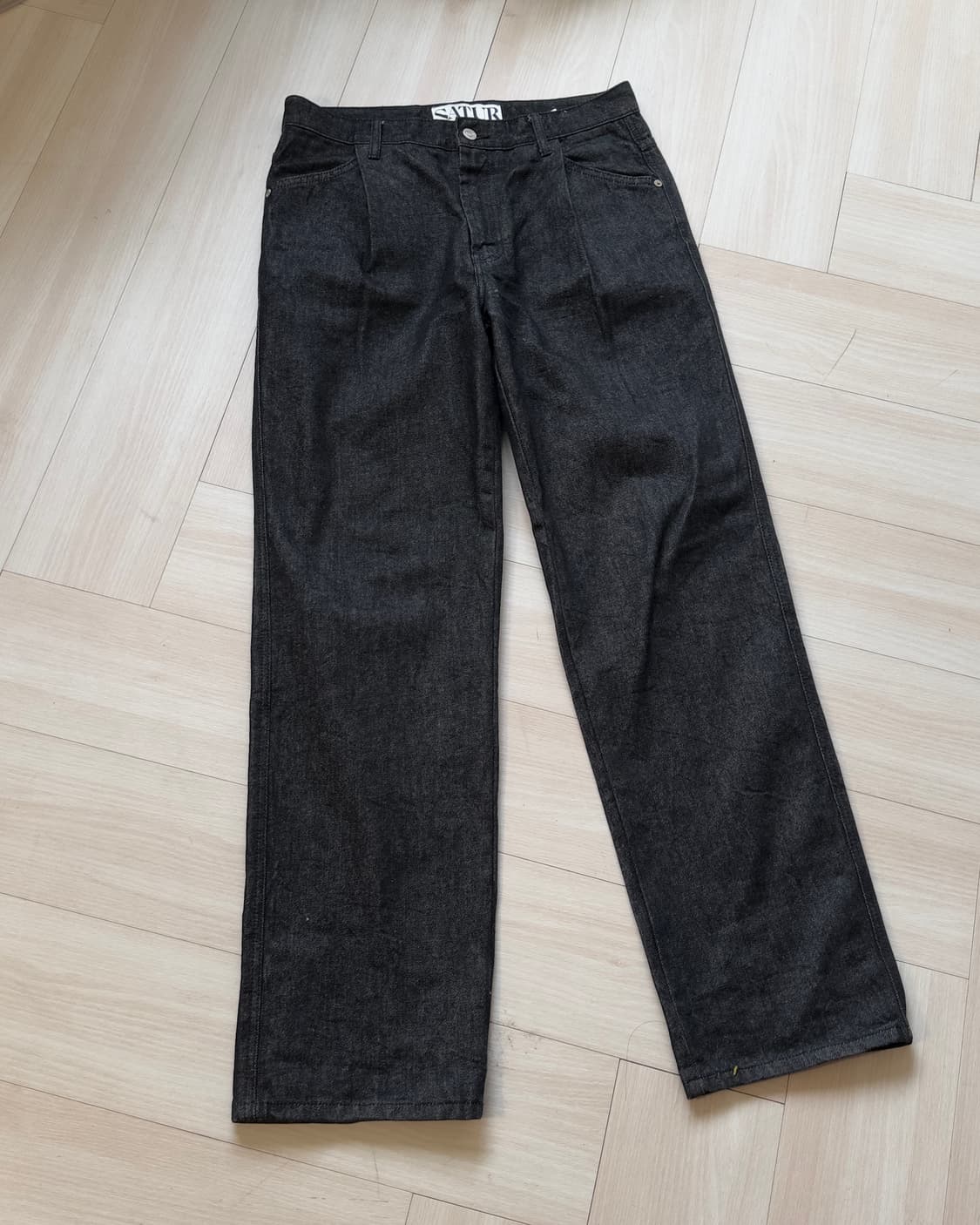 [SATUR] black denim pants 상품이미지4