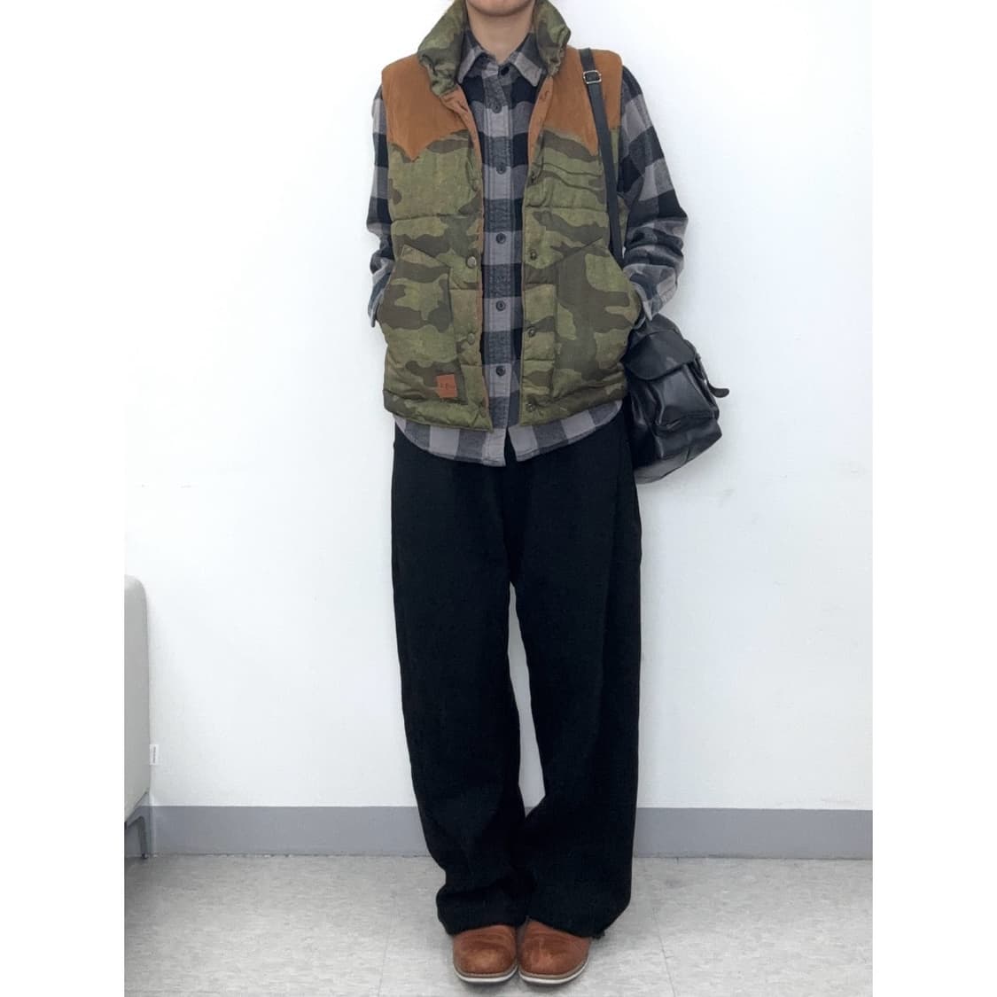 빈티지 카모 패딩 베스트 y2k 상품이미지2