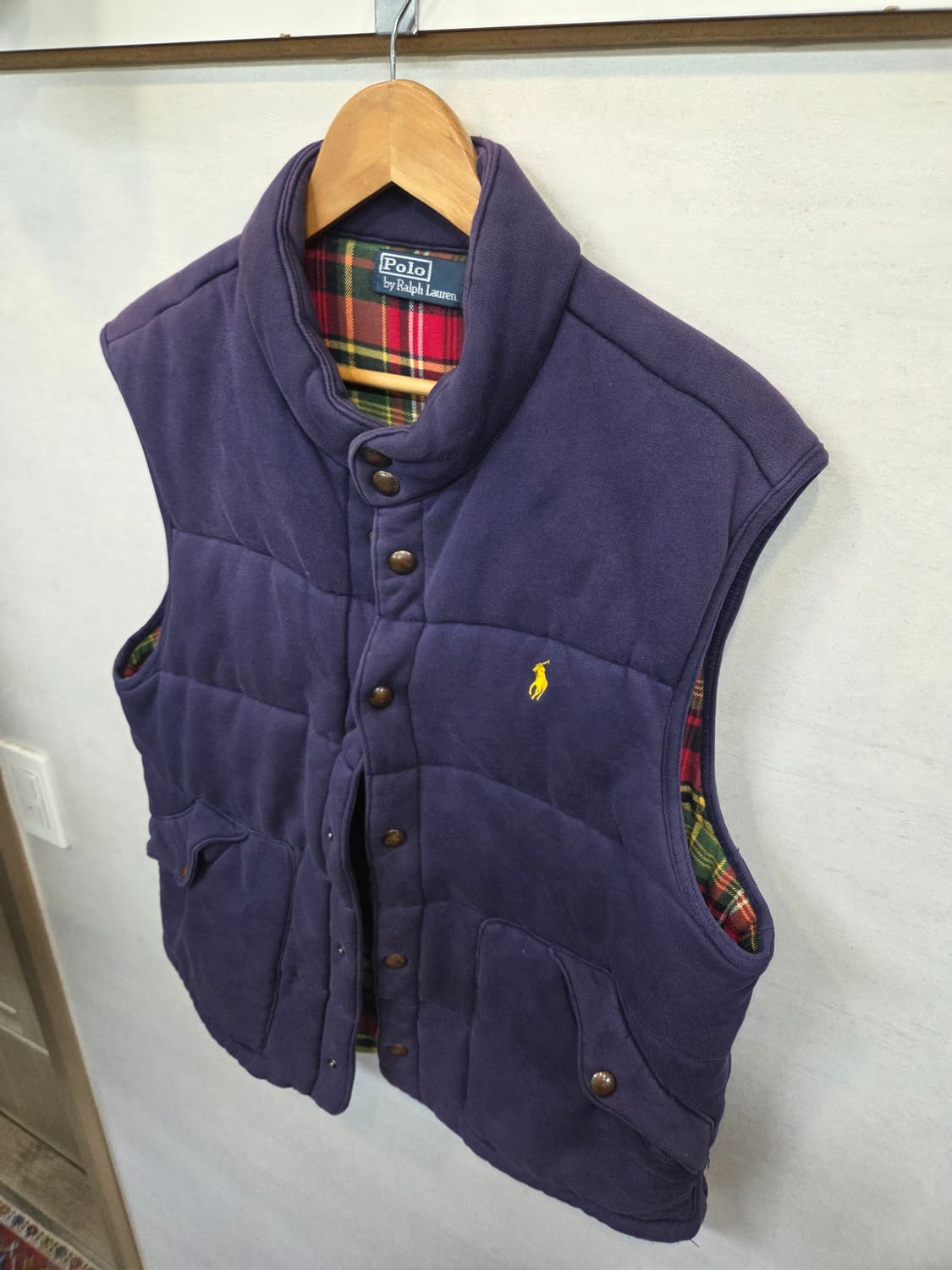 폴로랄프로렌 빈티지 패딩조끼 퍼플 xl 상품이미지7