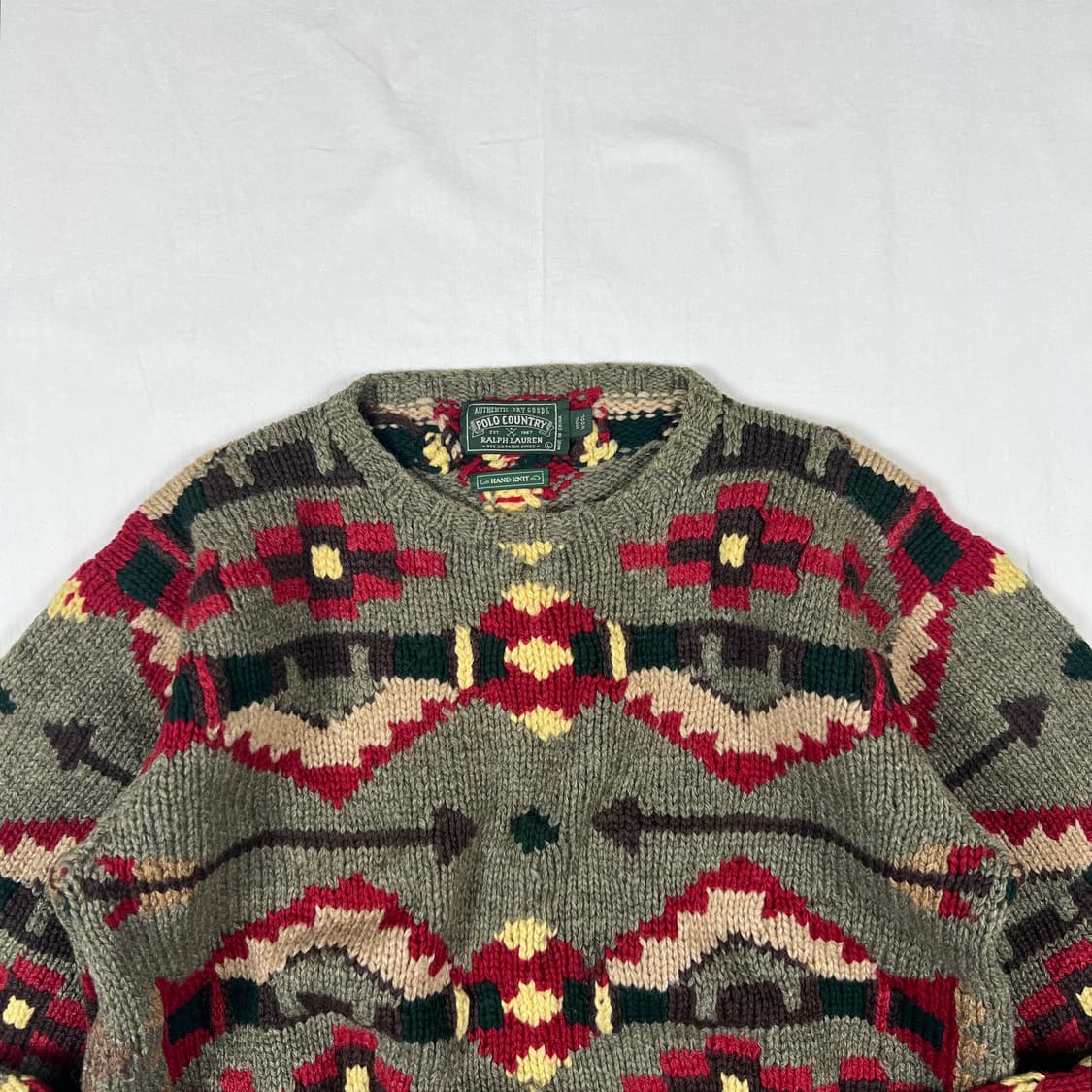 90’s 폴로랄프로렌 컨트리 og 나바호 패턴 니트 상품이미지2