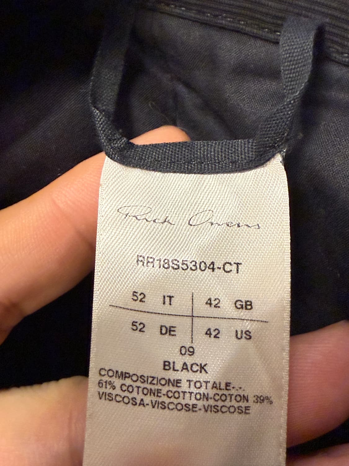 릭오웬스 RR18S5304-CT 상품이미지3