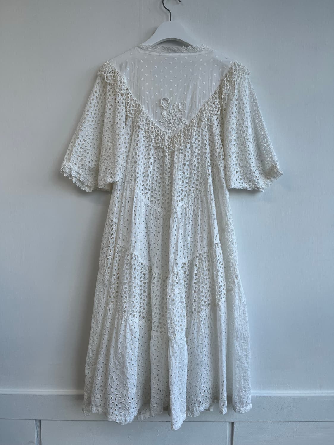 레이스 펀칭 롱 원피스 상품이미지5