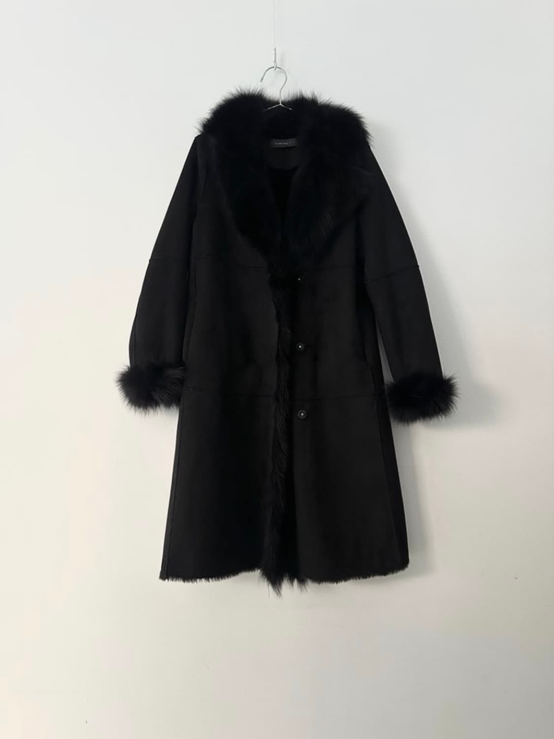 Chic fox fur muston jacket / black 상품이미지1