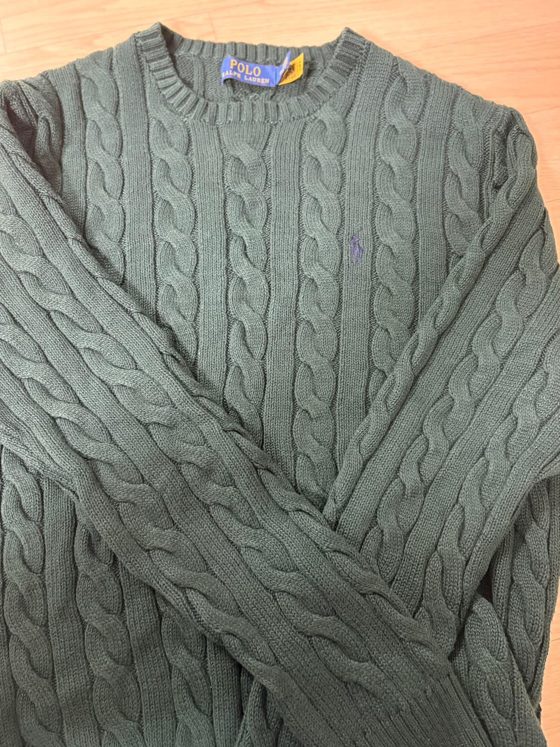 폴로 꽈배기 니트 M 상품이미지1