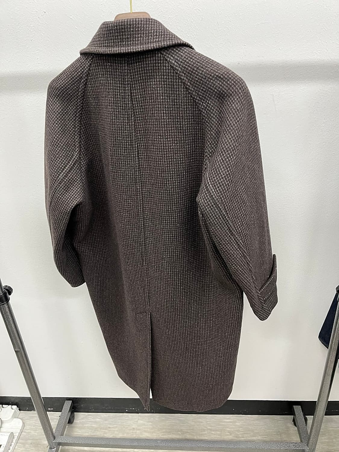 여) 구호 체크 울코트  상품이미지3