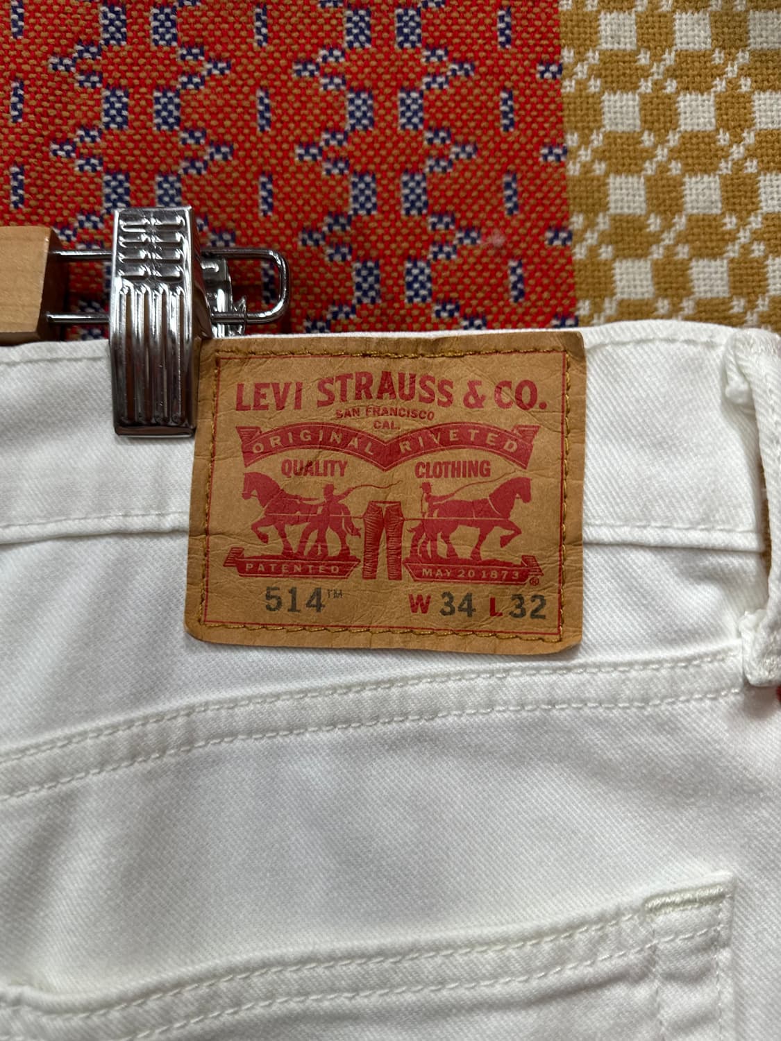 리바이스 514 화이트데님 34 상품이미지4