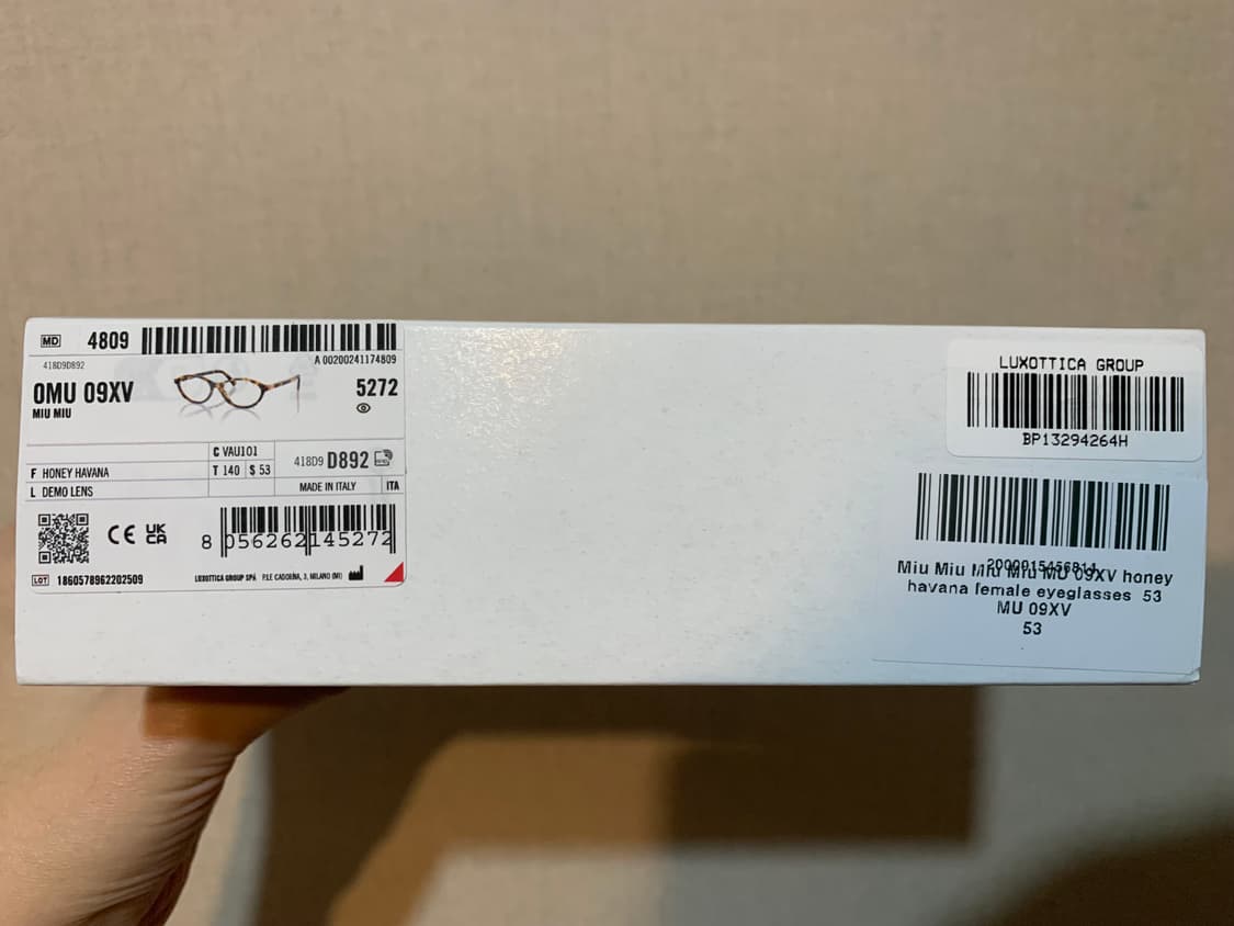 미우미우 MU 09XV 허니 하바나 안경 상품이미지8