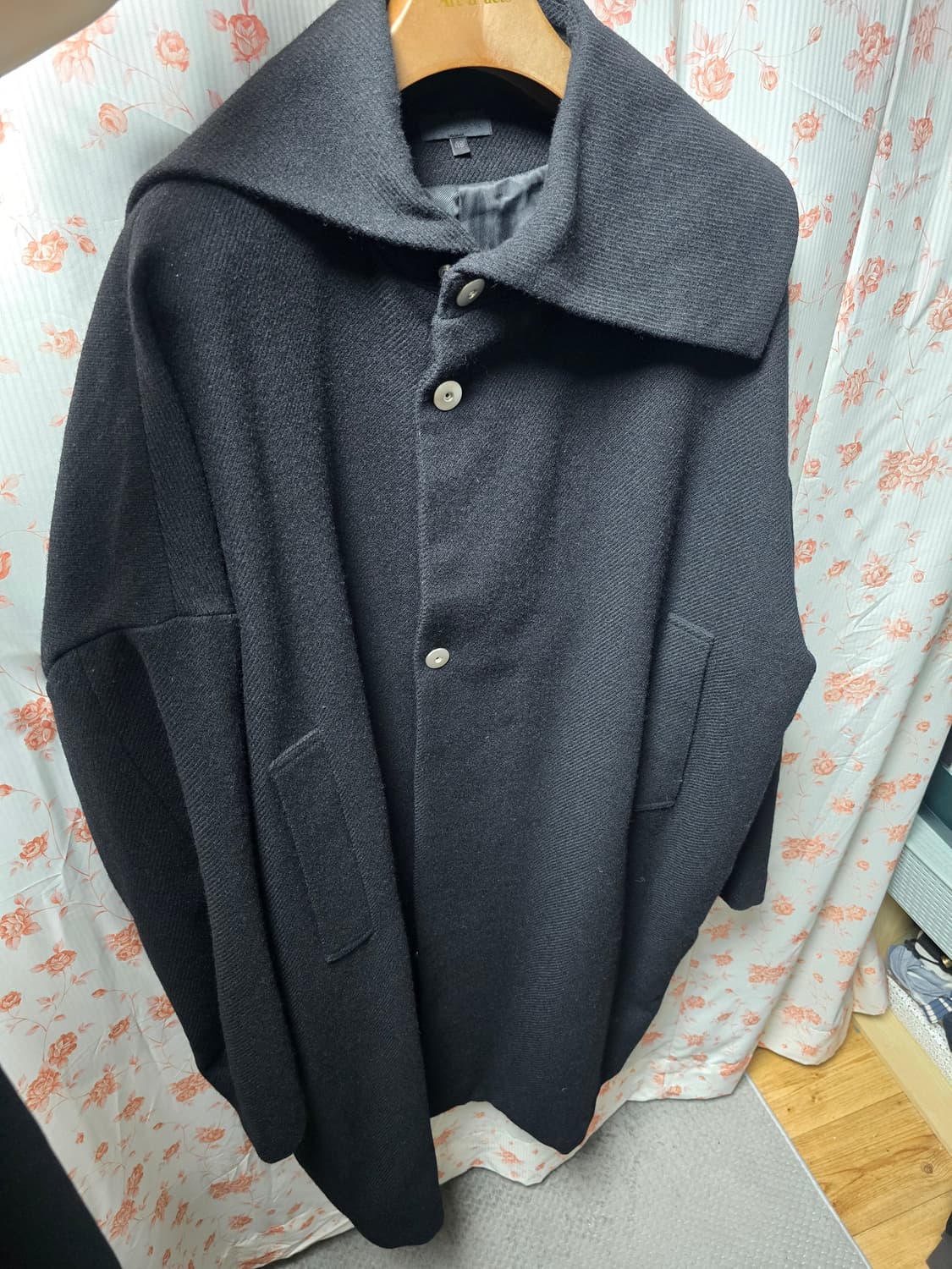 Distorted Cocoon Coat (Black) 48사이즈 상품이미지1