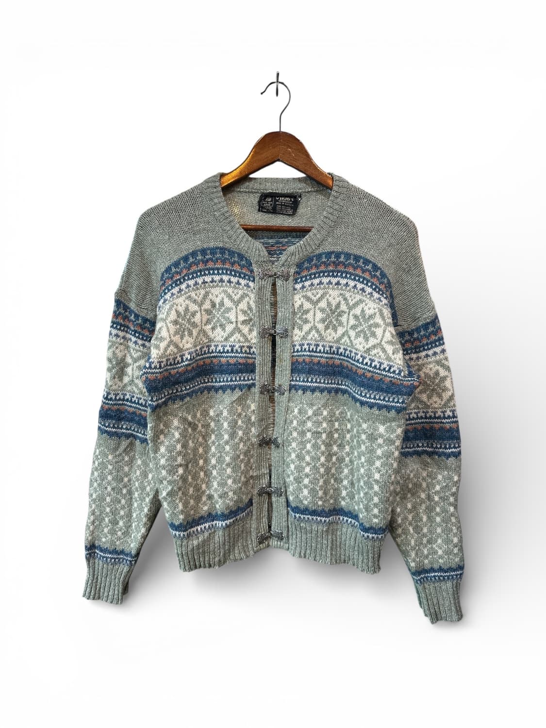 스코틀랜드 퓨어 울 노르딕 가디건  상품이미지1