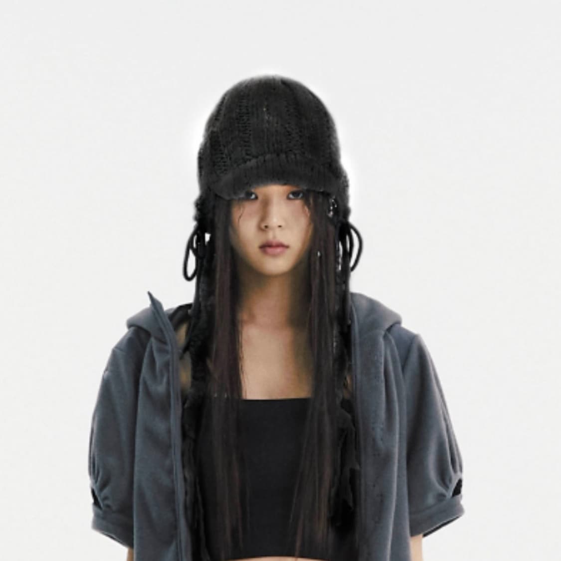 OJOS 오호스 브레이디드 이어플랩 비니 상품이미지2