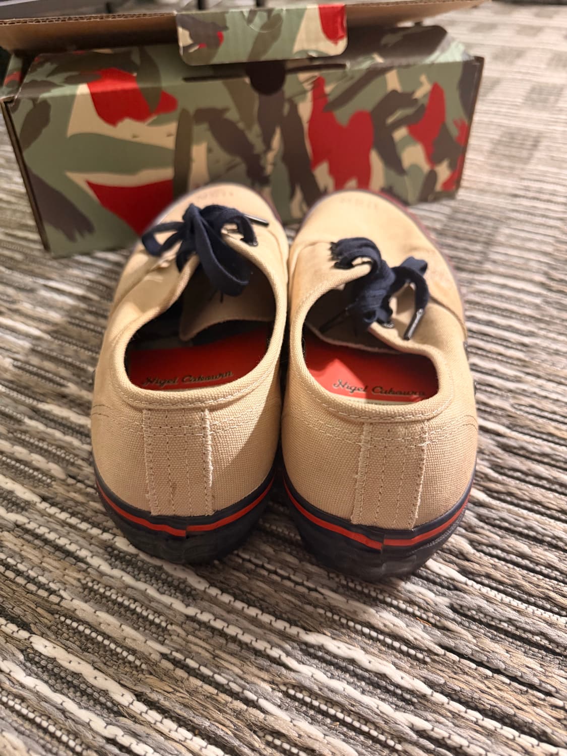 [290] 나이젤카본 반스 어센틱 화이트 네이비 상품이미지5