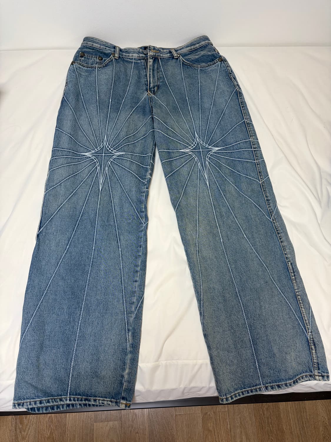 떠그클럽 체인 스티치 데님 팬츠 3사이즈 상품이미지2