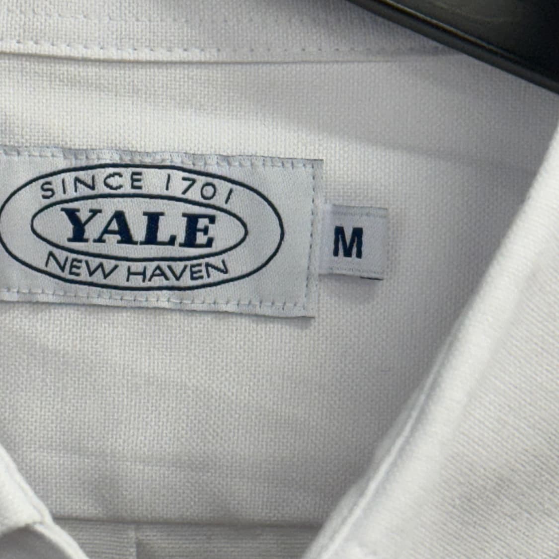 예일(YALE) 오버핏 화이트 반팔 셔츠 (M) 상품이미지2