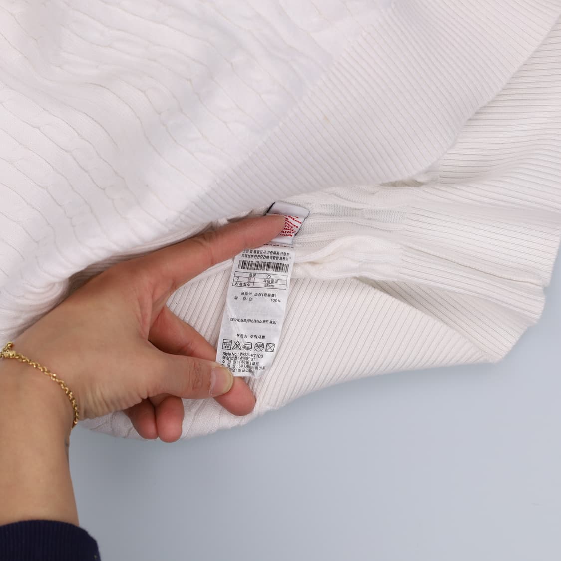 95 신형 US폴로 여성 케이블니트 0123H1 상품이미지4