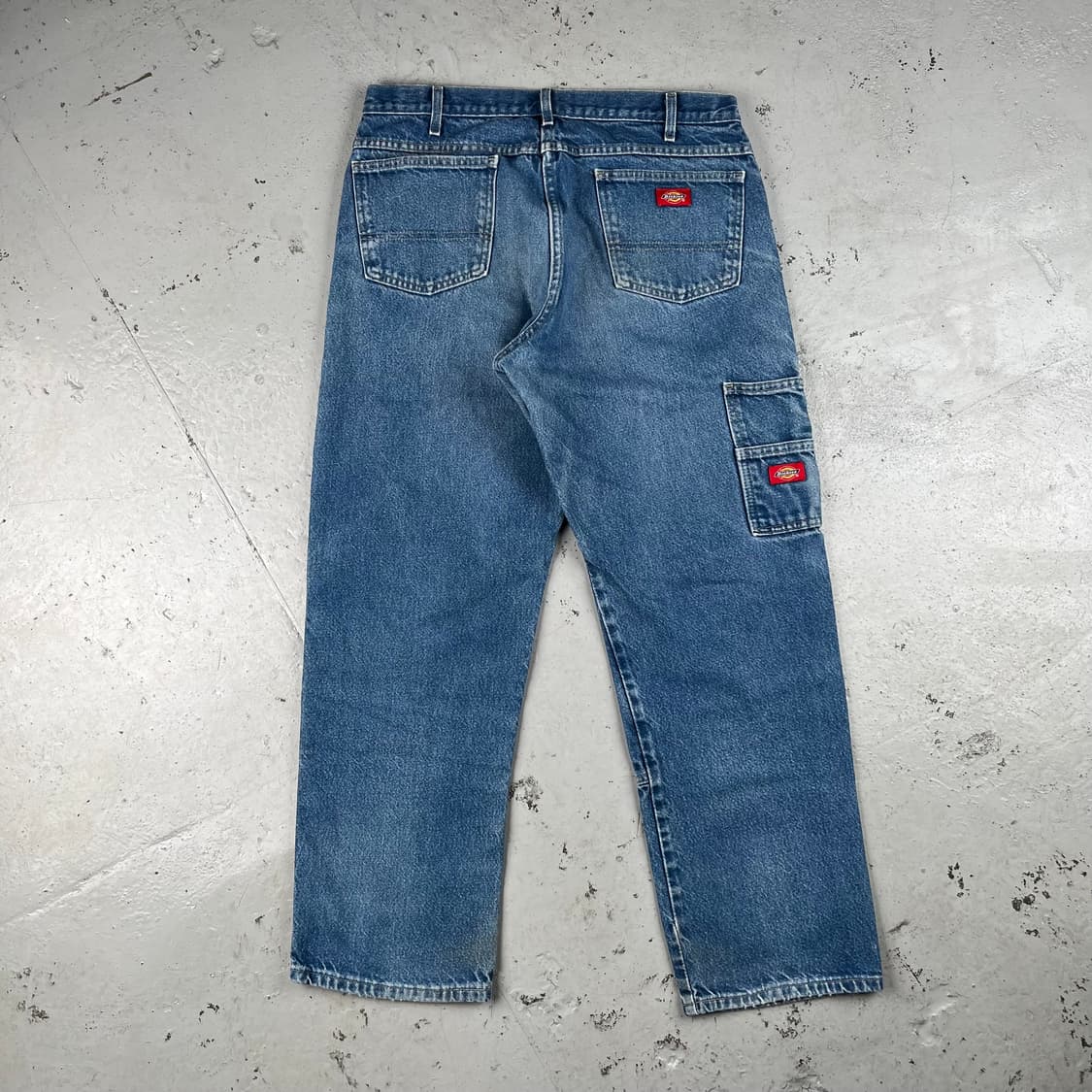 디키즈 더블로고 더블니 데님 워크팬츠 상품이미지3