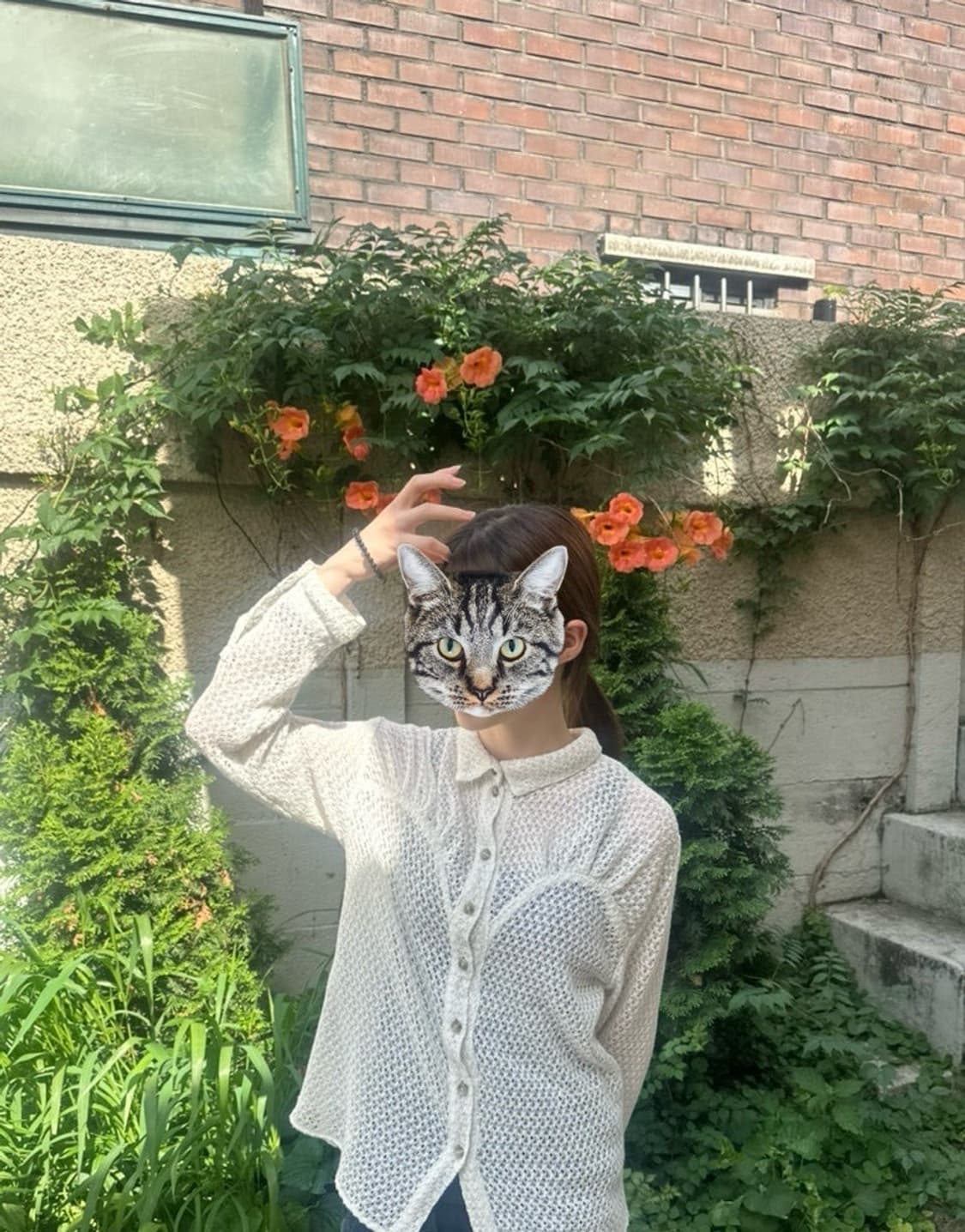 odlyworkshop 그물 셔츠 상품이미지1