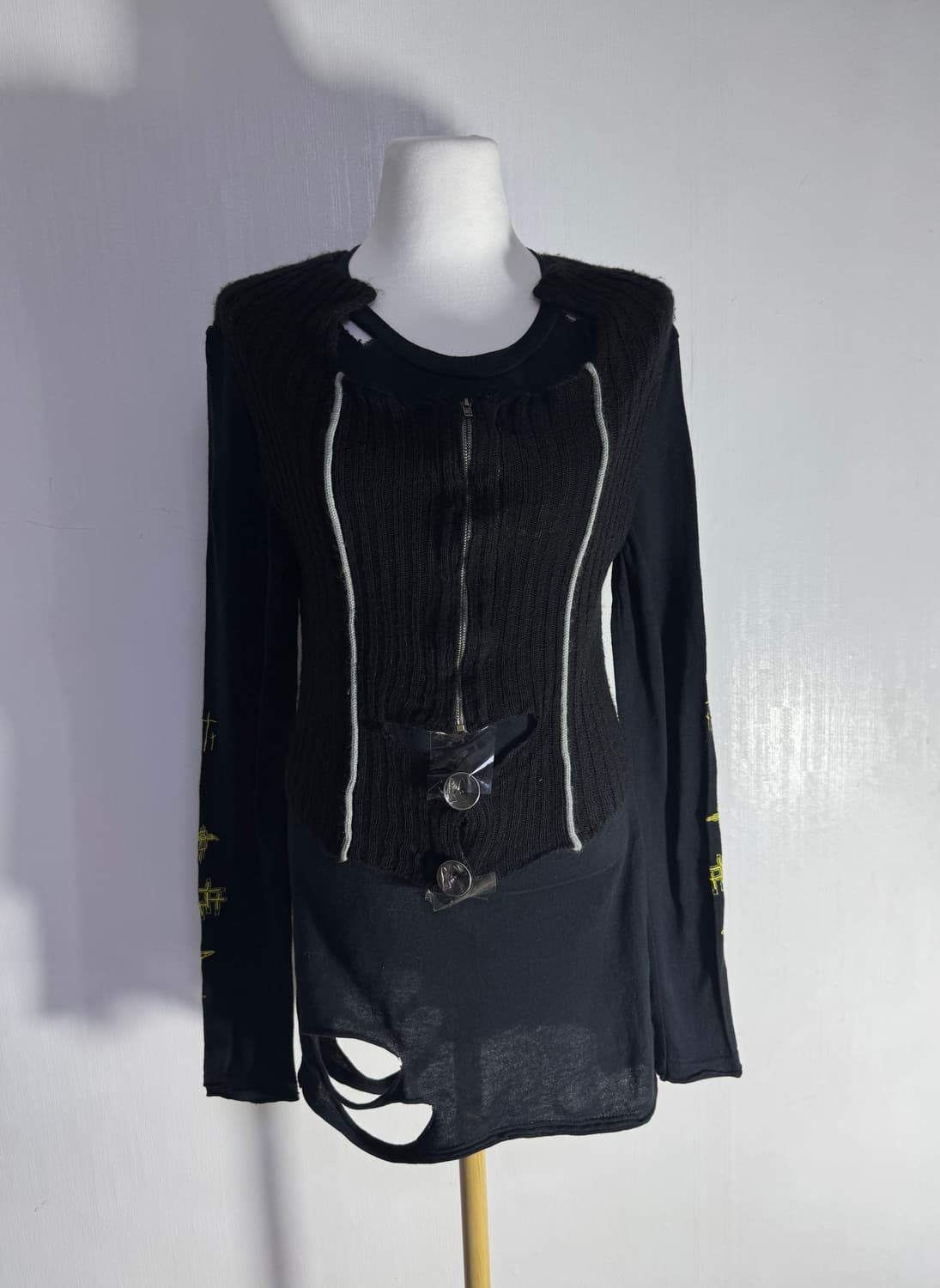 Cop copine 테크니컬 니트 베스트 y2k 상품이미지4