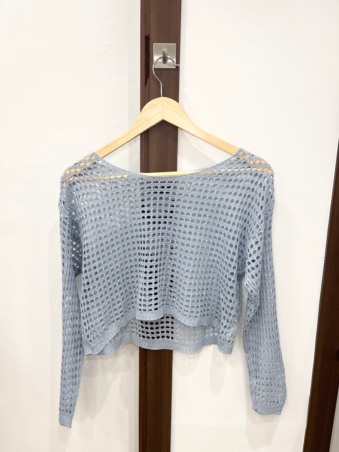 Muted blue net knit 상품이미지6