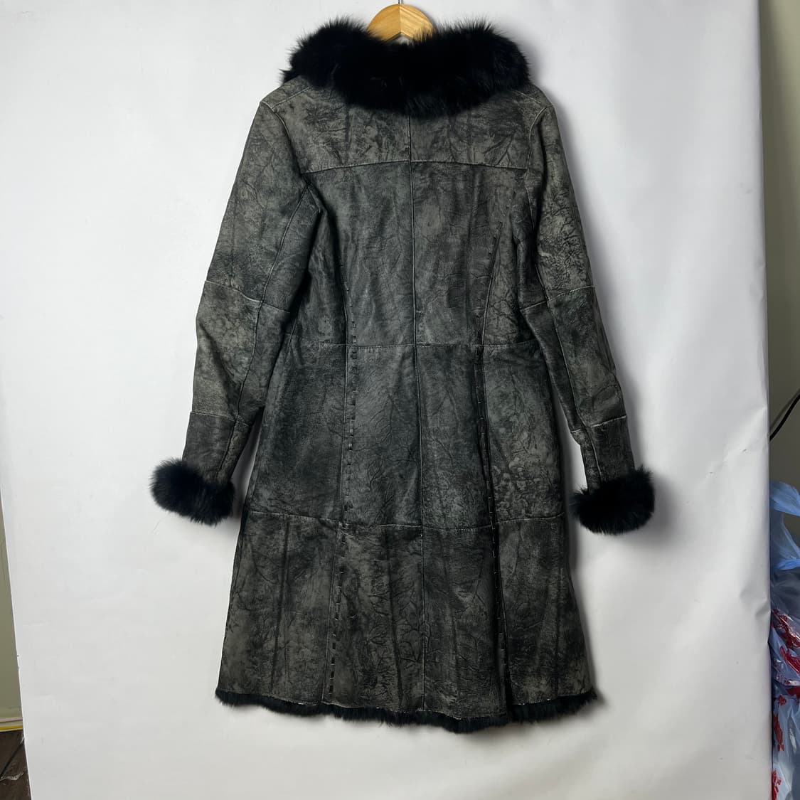 [JPN] 오리엔탈 레더 폭스퍼 코트 상품이미지2