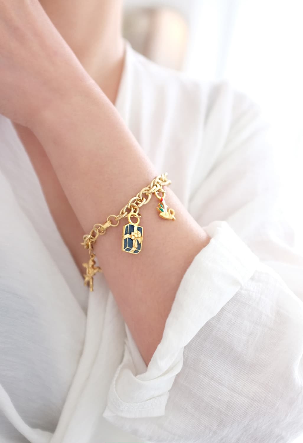 1980s 크리스마스 참 빈티지 팔찌 상품이미지3