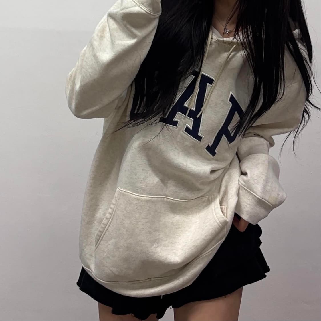 Gap 갭 오트밀 베이지 스웨트셔츠 후드티(XL) 상품이미지1