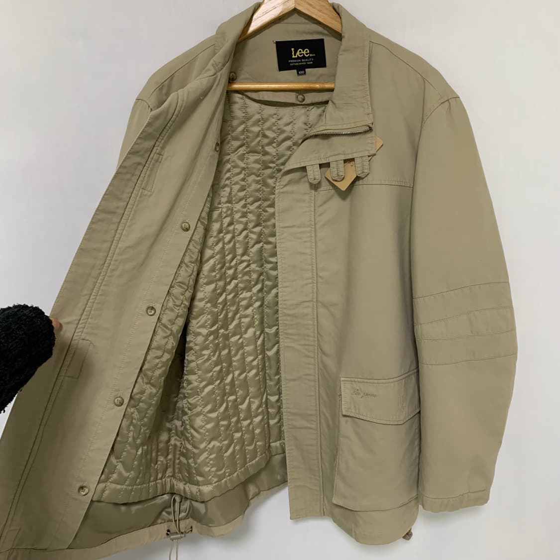 Lee 리 빈티지 베이지 야상 봄버 점퍼 100 사이즈 상품이미지4