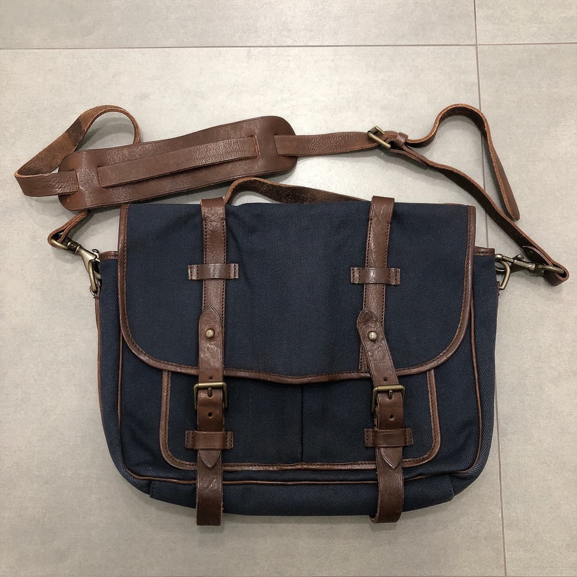 폴로 랄프로렌 캔버스 가죽 메신저백 크로스백 브리프케이스 토트백 상품이미지1