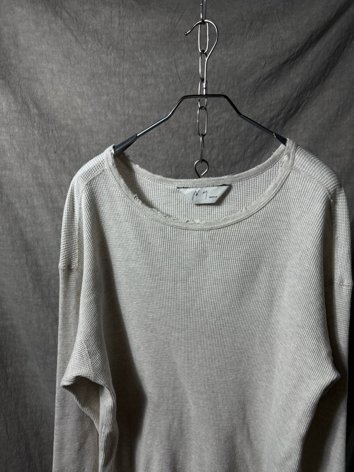 ANCELLM Distressed Waffle Knit 상품이미지4