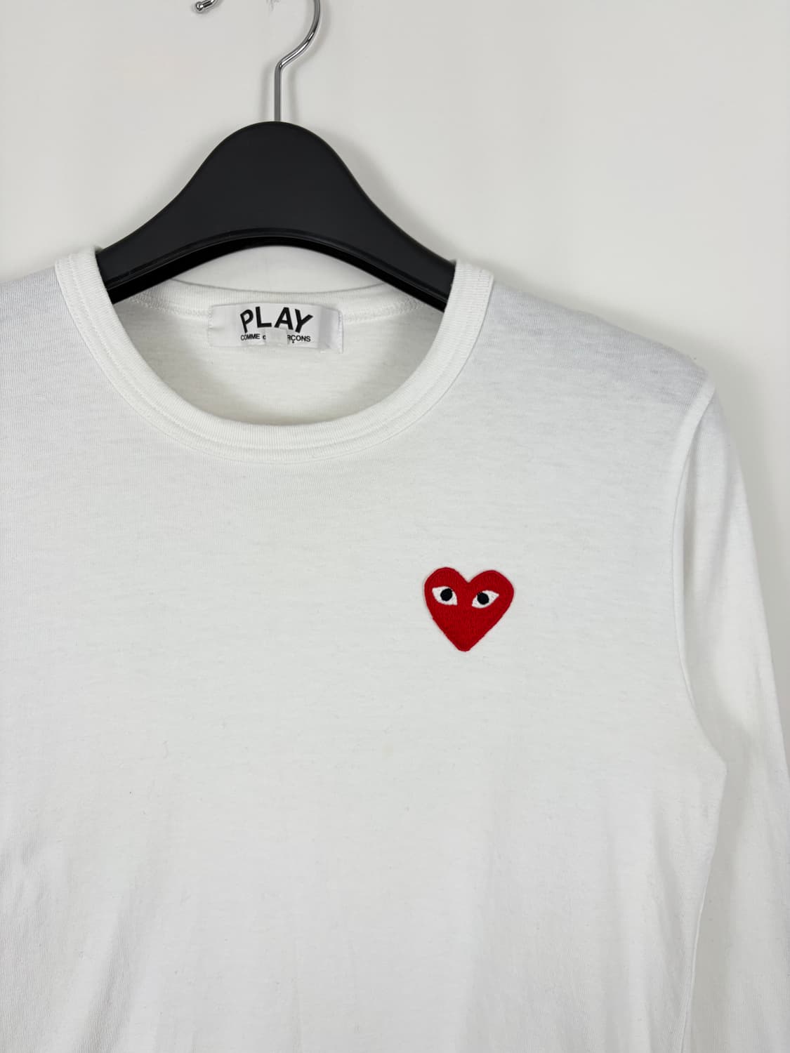 a172) 꼼데가르송 플레이 레드와펜 롱슬리브 상품이미지2